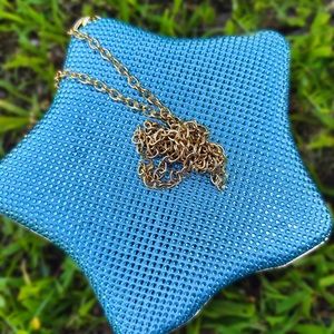 sparkly bejeweled blue star purse